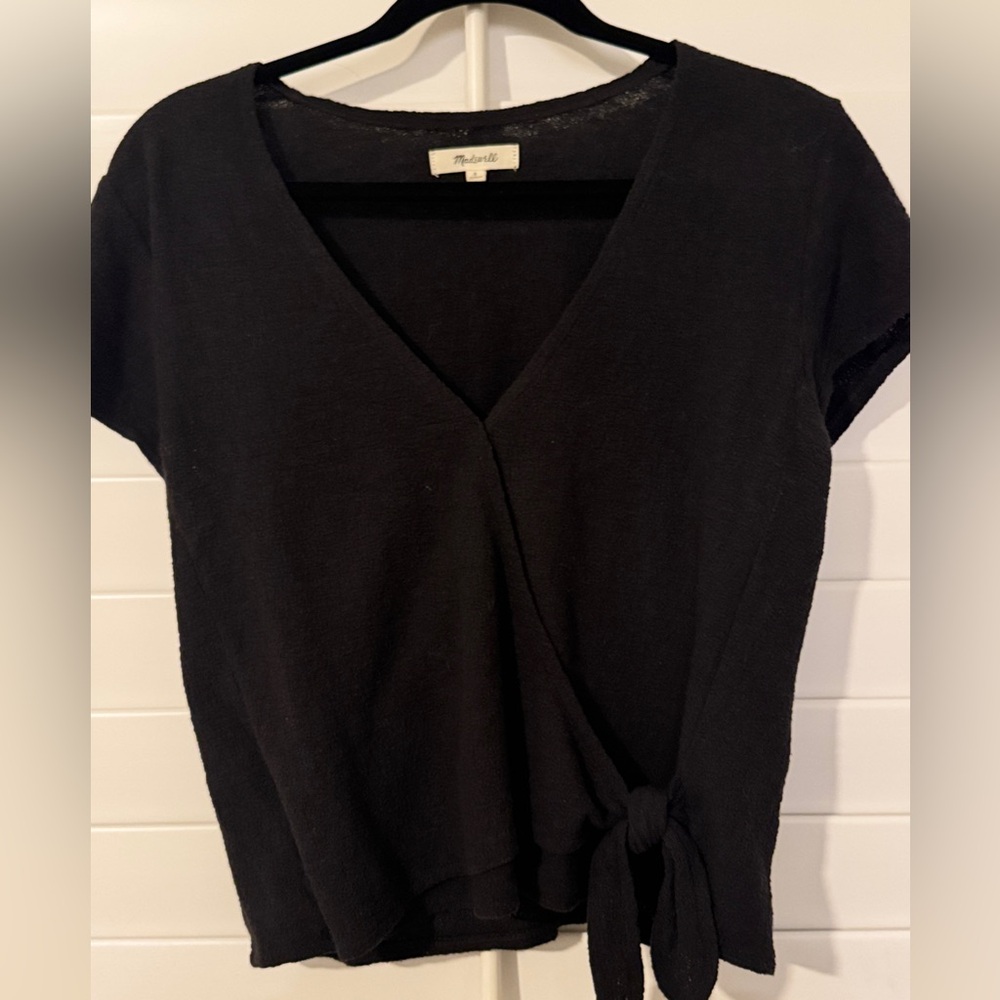 Madewell Wrap Tie Tee - S